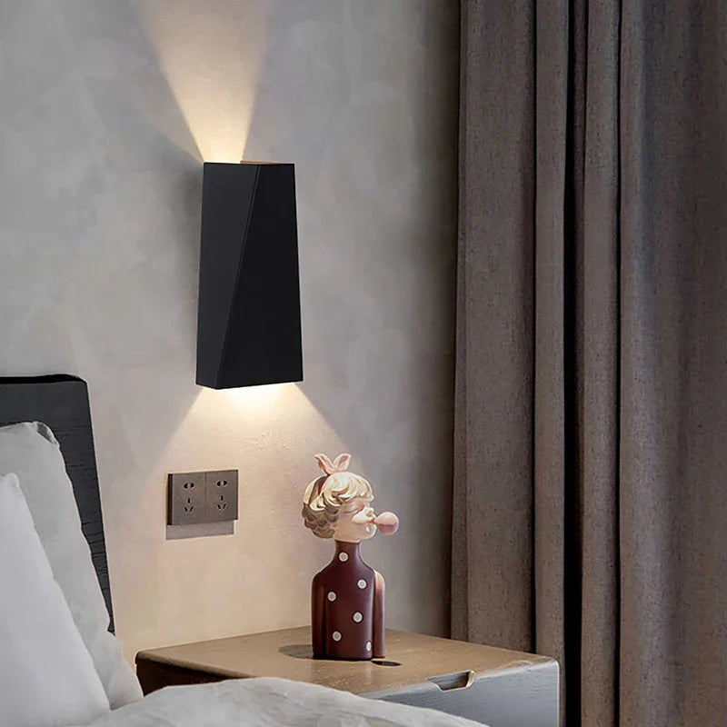 Afralia™ LED Wall Lamp Modern Minimalist Bedside Reading Light Living Room Hotel Luminaire