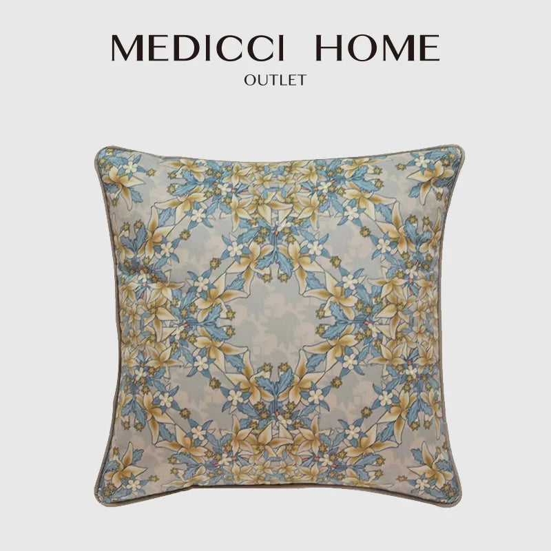 Afralia™ Camellia Floral Velvet Cushion Cover for Sofa Couch Bed - Luxe European Style