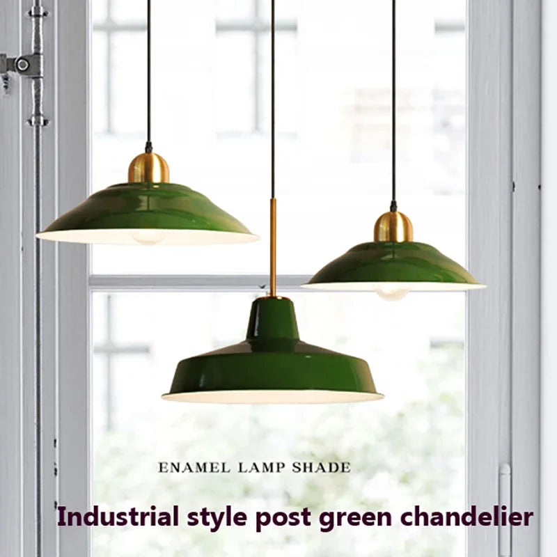 Afralia™ Vintage Iron Pendant Light for Rustic Kitchen Island - Industrial Style LED Chandelier
