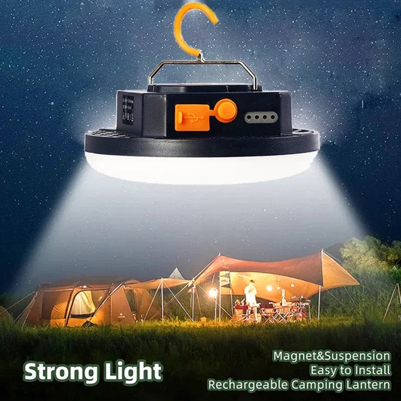 Afralia™ Portable Rechargeable Camping Lantern Night Flashlight