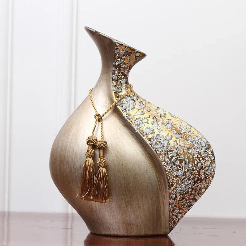 Afralia™ European Ceramic Vase: Retro Style Home Decor Crafts, Wedding Floral Arrangement