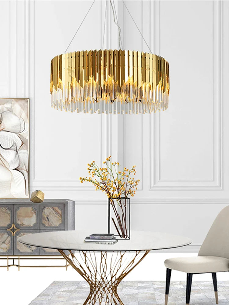 Afralia™ Modern Crystal Ceiling Chandelier for Dining & Living Room Lighting