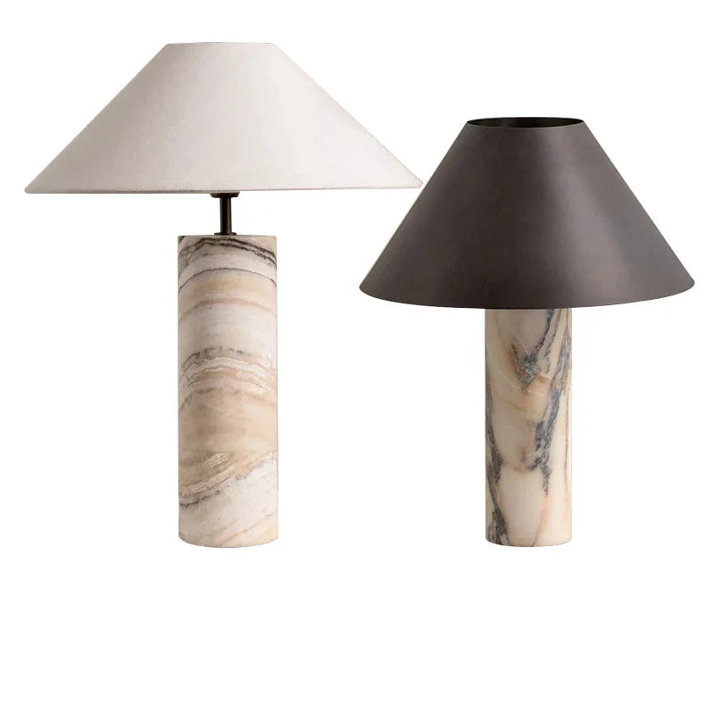 Afralia™ Marble Table Lamp Vintage Desk Lights Nightstand Decor for Home, Office, Store, Cafe
