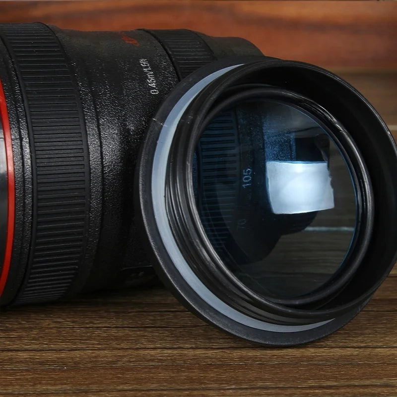 Afralia™ Camera Lens Cup: Electric Self Stirring Coffee Mug, 300ml