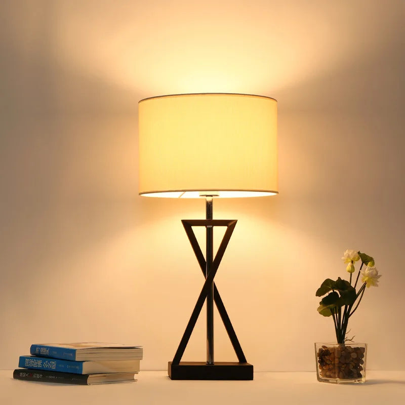Afralia™ Iron Table Lamp: Nordic Style for Living Room, Bedroom, Hotel Decor