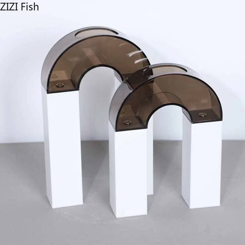 Geometric Arch Vase Desk Decoration - Afralia™ Aesthetic Décor