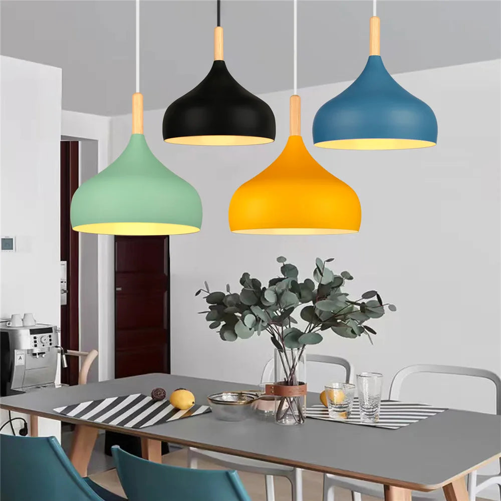 Afralia™ Macaron Color Pendant Light for Home, Restaurant, Bar - Nordic Modern Chandelier