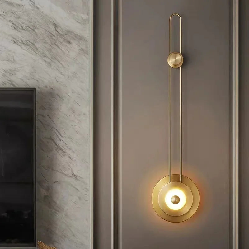 Afralia™ Modern Minimalist Strip Wall Lamp for Bedroom TV Background Decor