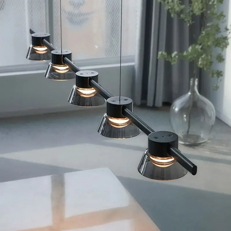 Afralia™ LED Minimalist Chandelier Kitchen Island Pendant Lights for Designer Decor