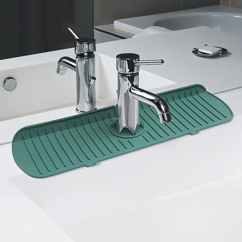 Afralia™ Silicone Drainage Pad for Kitchen & Bathroom Sinks - Countertop Protector & Anti-Slip Mats