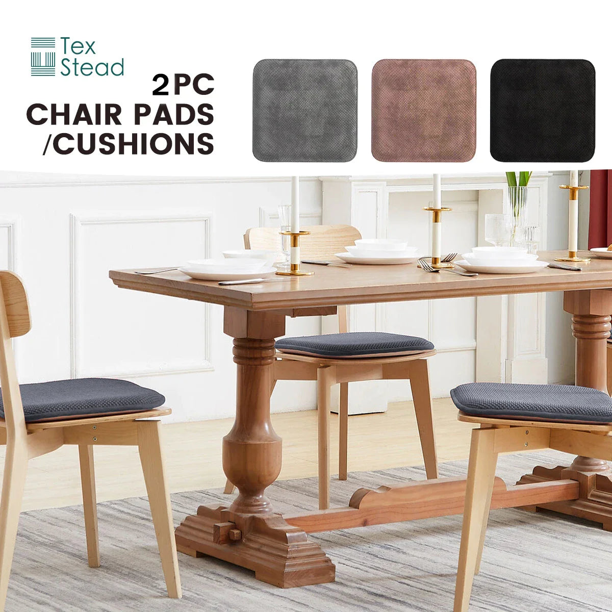 Afralia™ Memory Foam Chair Cushion: Honeycomb Pattern, Non-Skid Rubber Back, Comfortable & Stylish