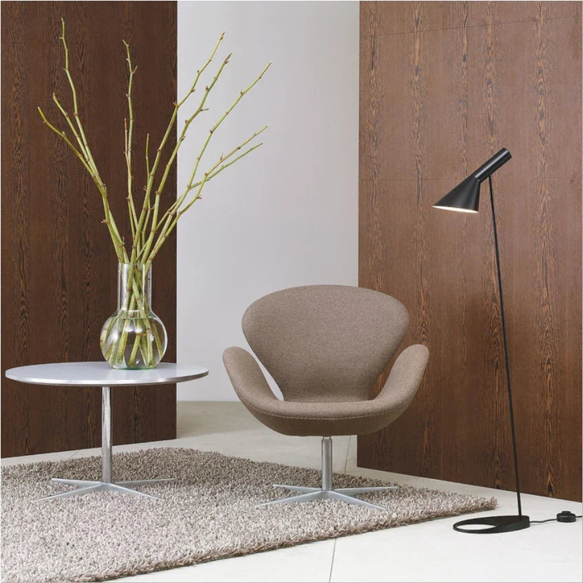 Afralia™ Minimalist Industrial AJ LED Floor Lamp for Living Room, Bedroom, Study & Office