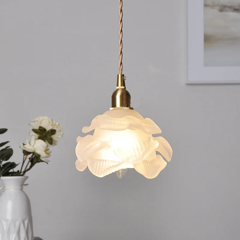 Afralia™ Glass Knob Switch LED Pendant Light - Nordic Modern Adjustable Hanging Lamp