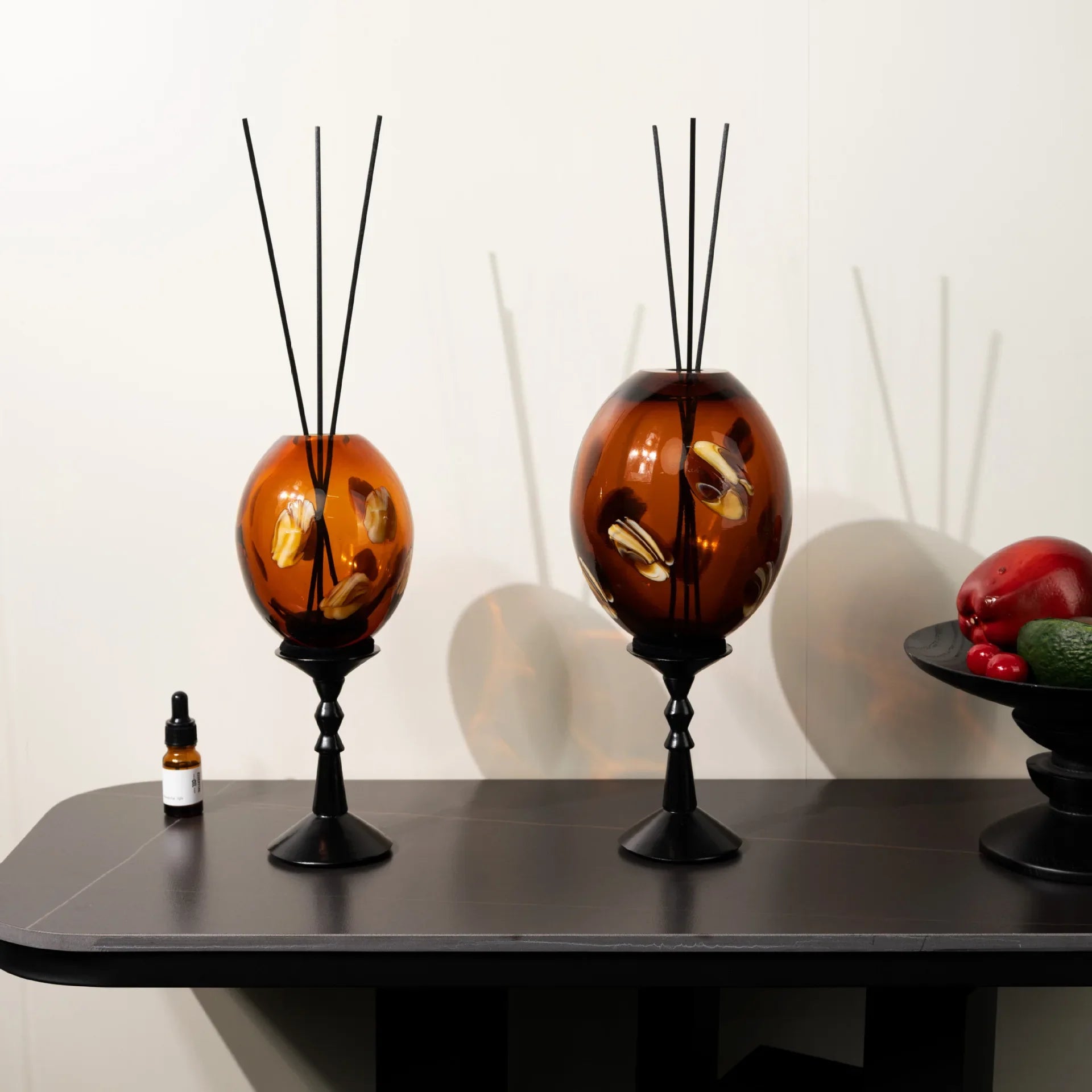 Afralia™ Geometric Circle Glass Vase Candlestick Home Decor