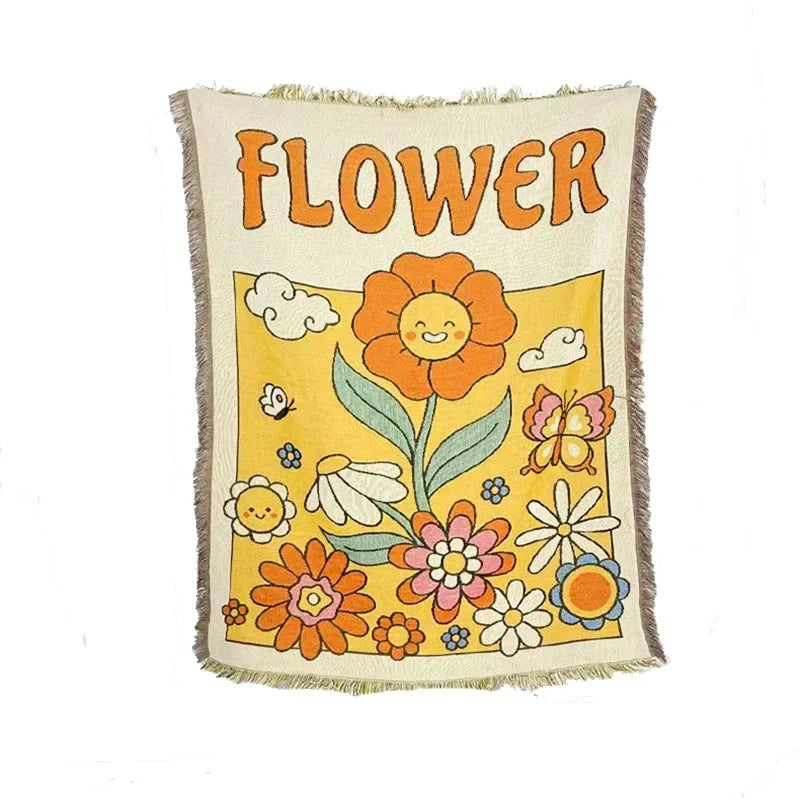 Afralia™ Sunflower Tapestry Throw Blanket