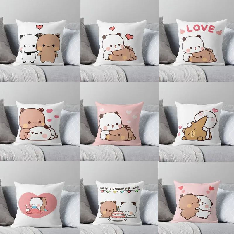 Afralia™ Cartoon Animal Printed Pillowcase - Cute & Cozy Sofa Cushion Cover