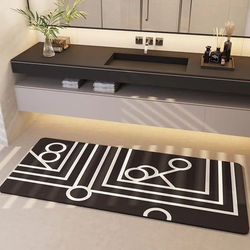 Afralia™ Minimalist Diatom Ooze Bathroom Mat: Super Absorbent, Durable & Anti-Slip