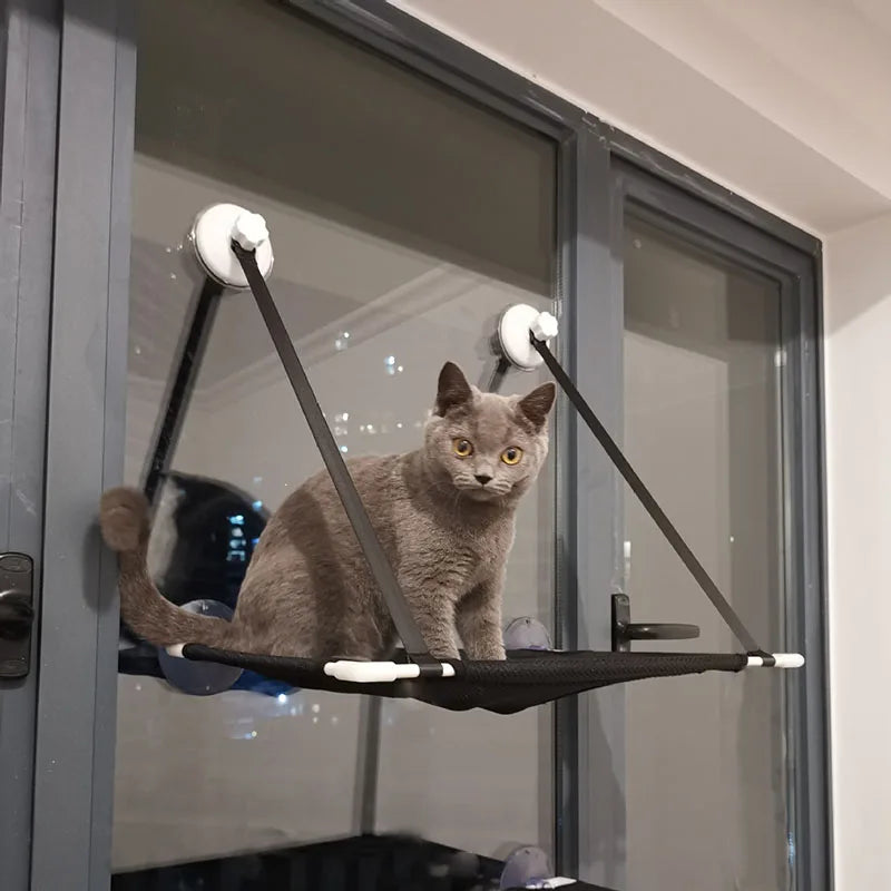Afralia™ Cat Window Suction Hanging Bed Hammock Resting Radiator Durable Washable Pet Bed