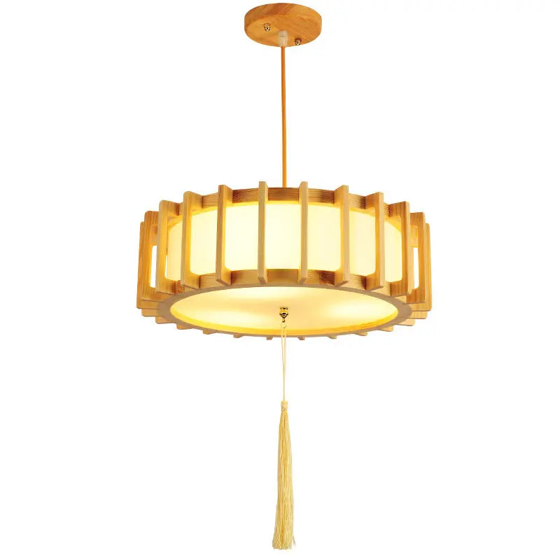 Afralia™ Wooden Tatami Bedroom Chandelier for Study, Restaurant, and Hotel