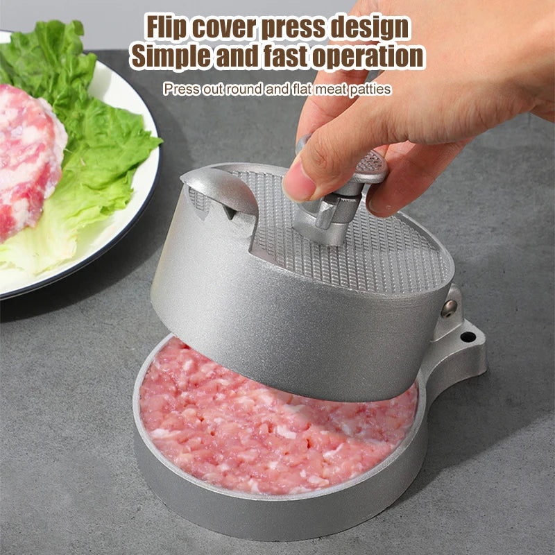 Afralia™ Hamburger Press - Aluminum Meat Press Tool for Homemade Beef Patties
