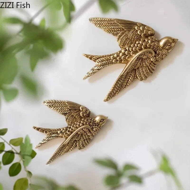 Afralia™ Dove Wall Hanging Hooks for Stylish Living Room Display