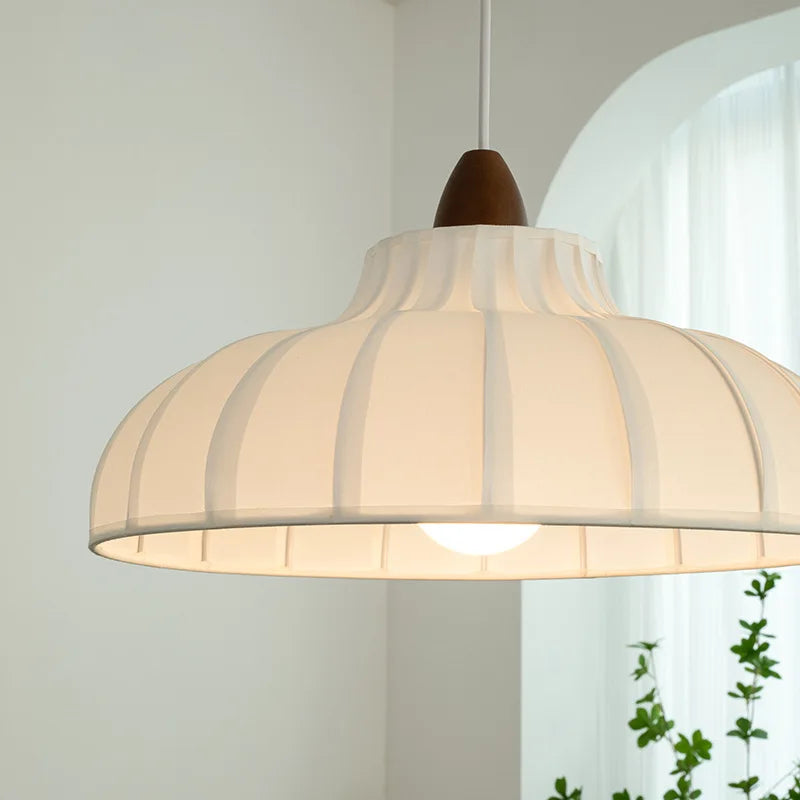 Afralia™ Minimalist Fabric Lustre Chandelier Pendant LED Light