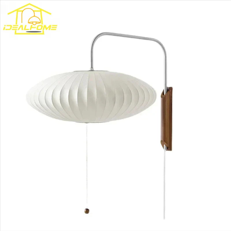 Afralia™ Minimalist Silk LED Wall Lamp for Bedside & Living Room