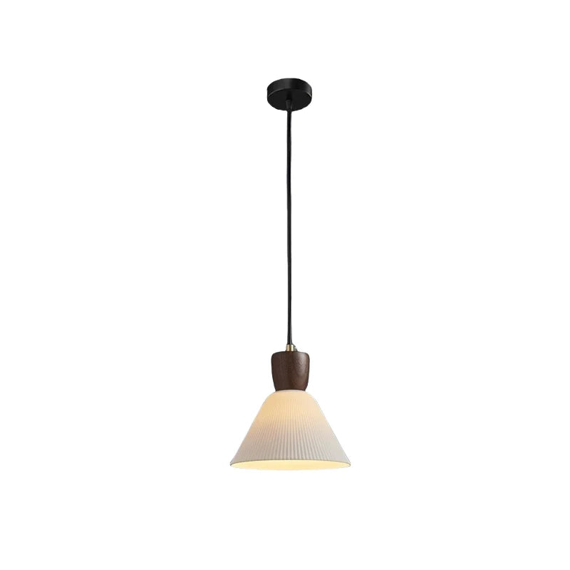 Afralia™ Nordic White Ceramic LED Pendant Light for Modern Living Spaces