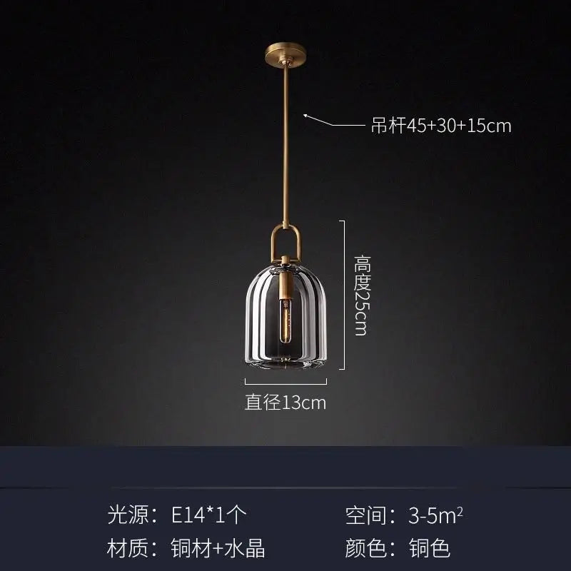 Afralia™ Luxury Crystal Chandelier LED Light for Home Decor and Dining, Nordic Style Glass Lighting