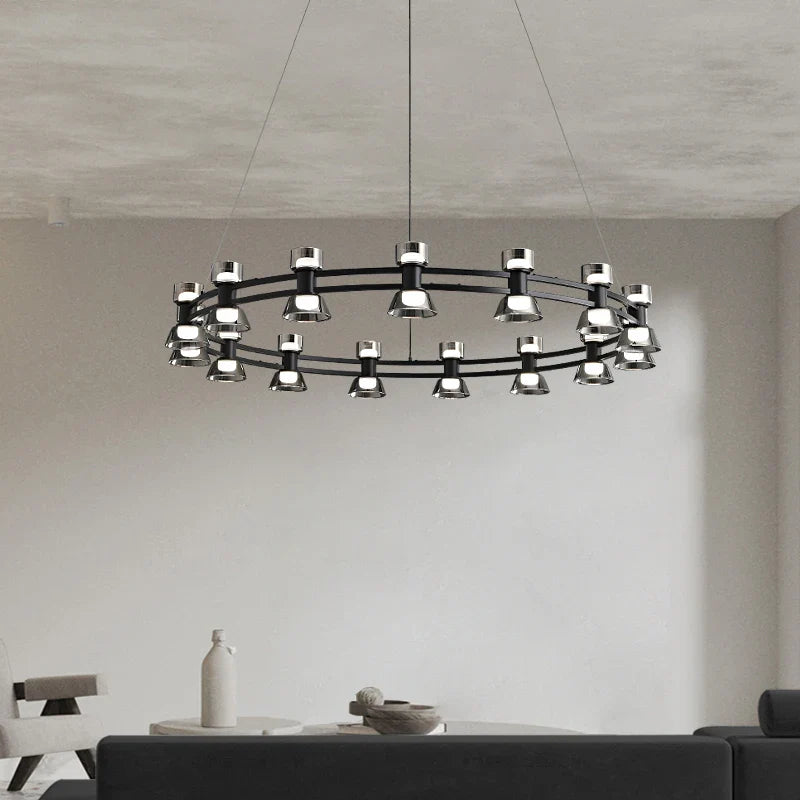 Afralia™ Copper Ring Pendant Lamp for Modern Luxury Living Room, Bedroom, Restaurant, Bar & Home Decor.