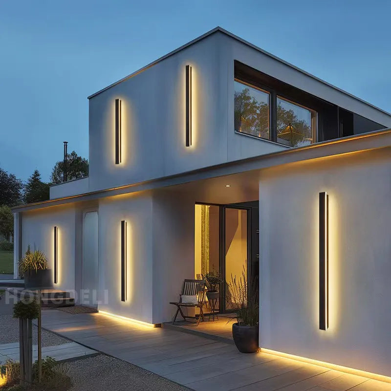 Afralia™ LED Outdoor Wall Light - Waterproof Aluminum Garden Porch Decorative Lighting