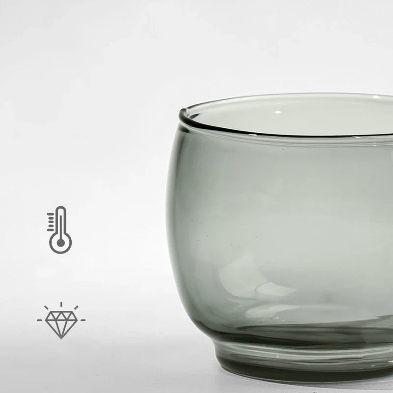 Afralia™ Glass Tea Cup Set for Chinese Kung Fu Tea, Heat Resistant & Thicken Glass