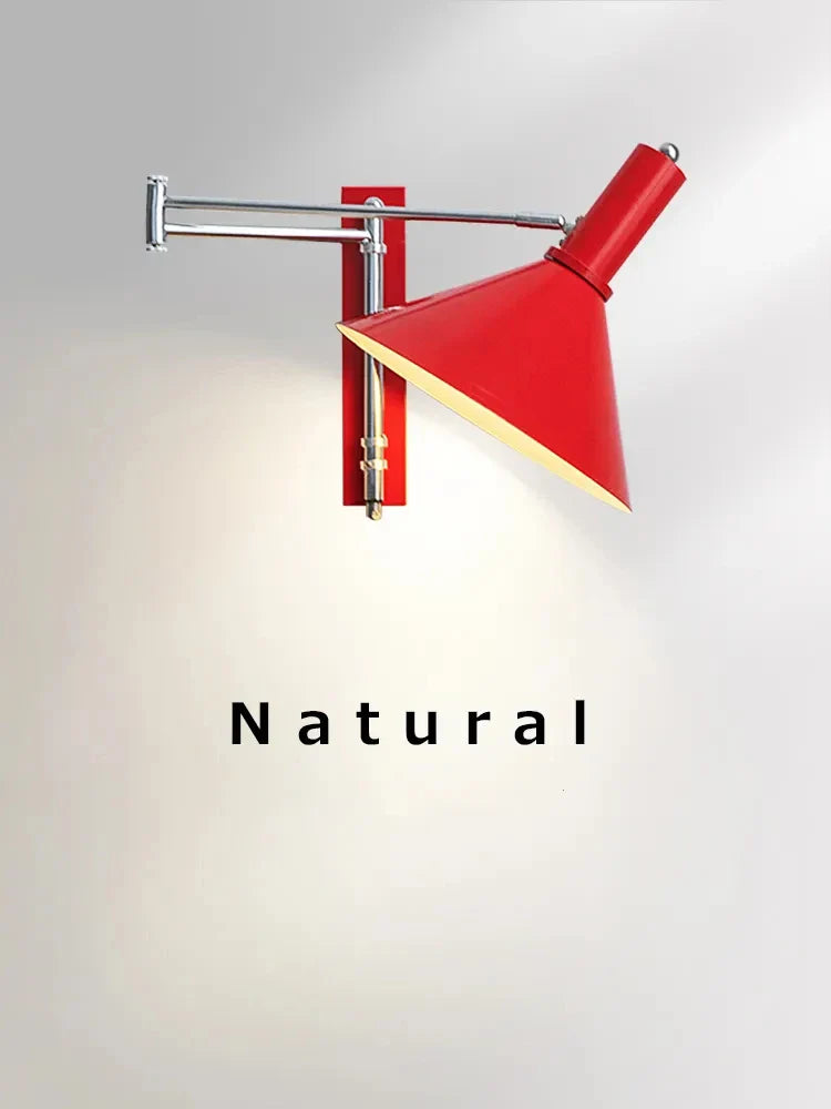 Afralia™ Rocker Foldable LED Wall Light for Bedroom Reading