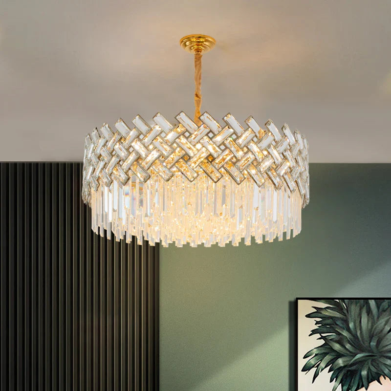 Afralia™ Crystal Chandelier Pendant Lights, Modern Luxury Ceiling Lamp for Home Decoration