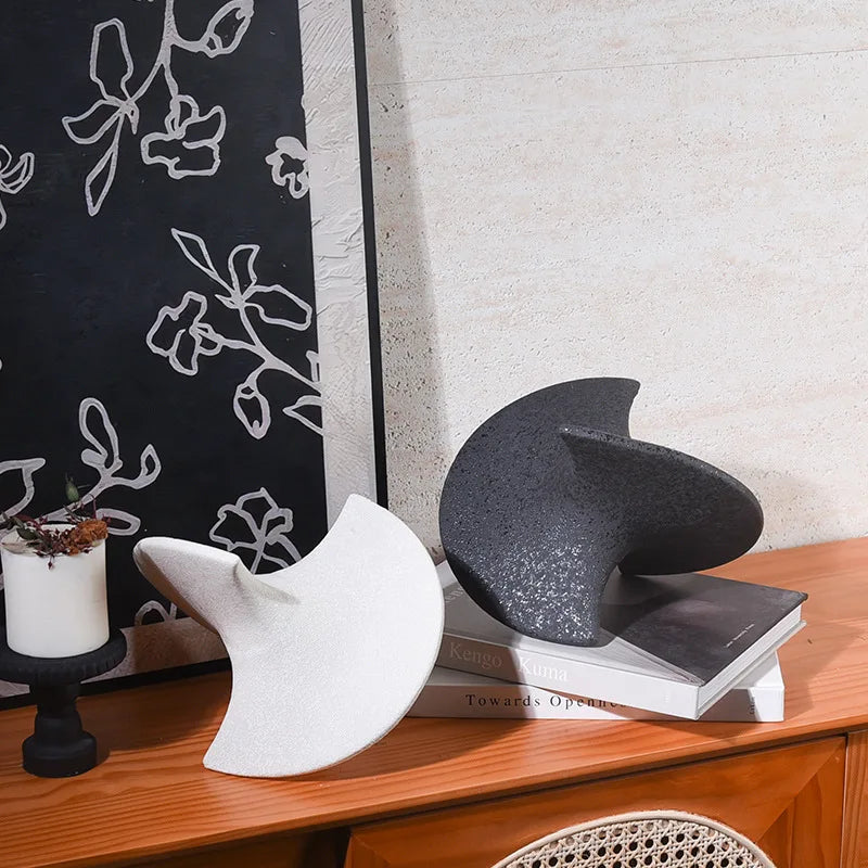 Afralia™ Geometric Ceramic Gyroscope Ornaments Home Decoration