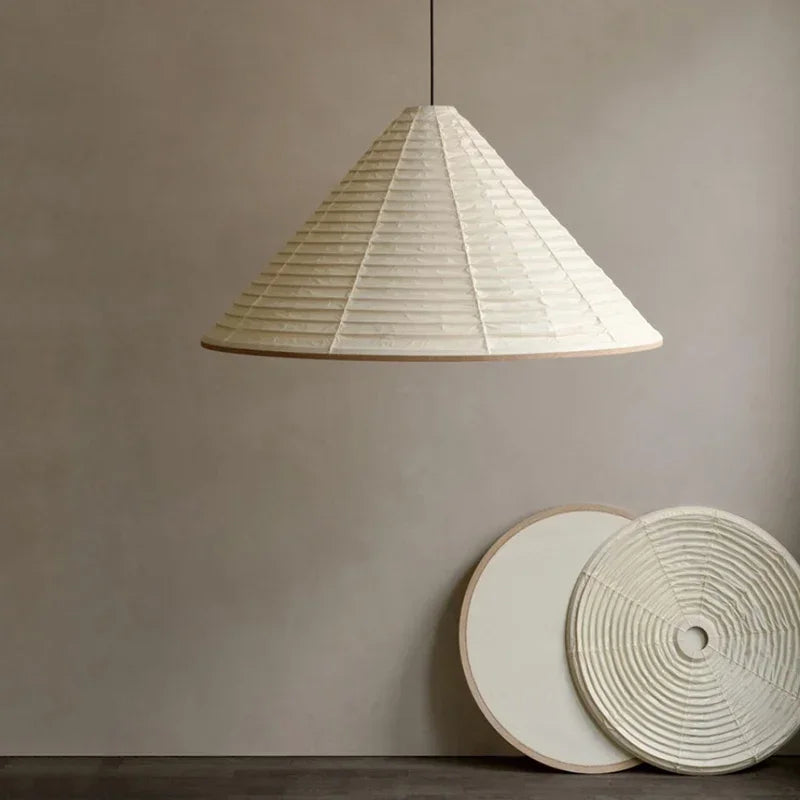 Afralia™ Wabi-sabi Pendant Lights: Japanese Style Rice Paper Dining Room Lamp