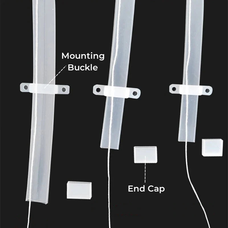 Afralia™ 12mm LED Silicone Tube Waterproof Strip Light Channel Diffuser for Flexible Lighting