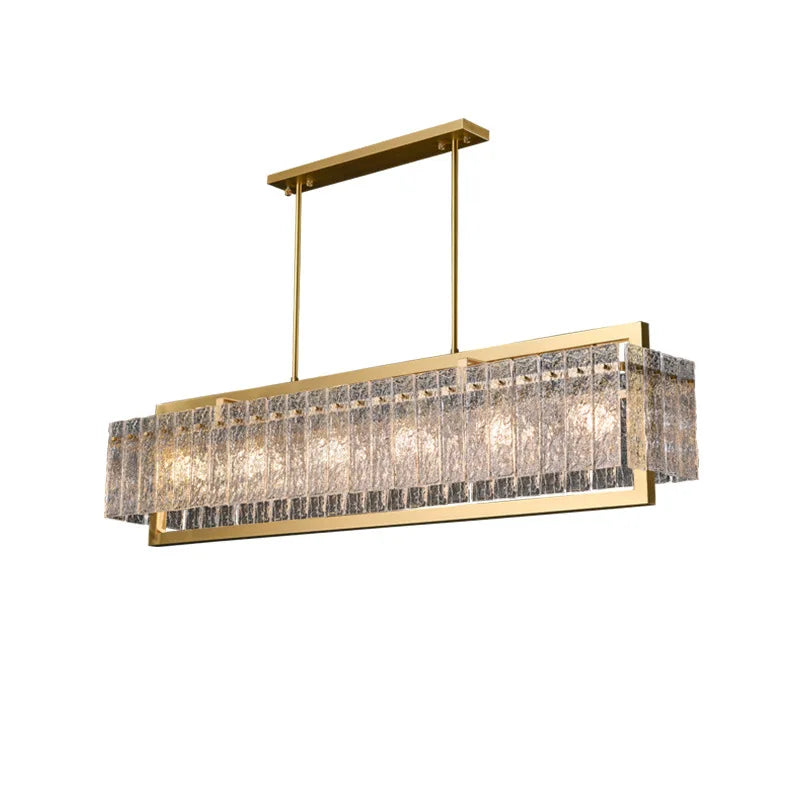 Afralia™ Copper Round Rectangular Hanging Pendant Light for Foyer Dinning Room