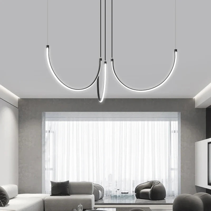 Afralia™ Nordic Minimalist Ceiling Chandelier for Dining Room Living Room