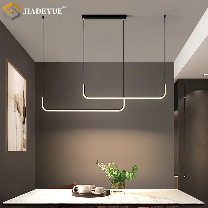Afralia™ Modern LED Ceiling Lamp for Dining Room Bar Strip Decoration