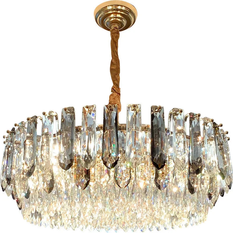 Afralia™ Crystal Modern Pendant Light: Luxury Indoor Fixture for Home Decor