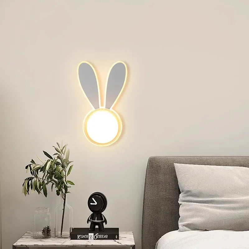 Afralia™ Cartoon LED Wall Lamp for Children's Room Décor - Simple, Cute & Modern