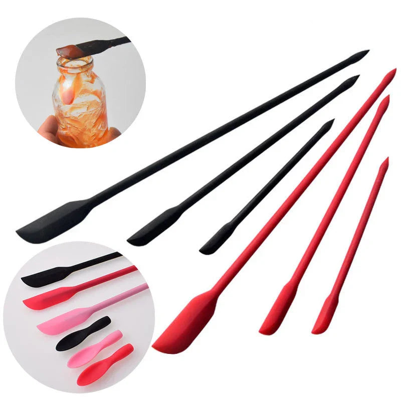 Afralia™ Mini Silicone Spatula Set - Double-headed Jam Scraper & Cream Spoon