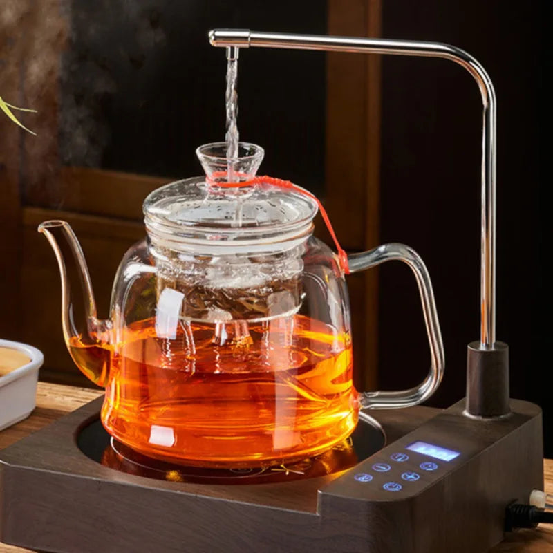 Afralia™ Glass Tea Pot Set High Quality Filterable Kettle Coffee Pot_TEAIERA™