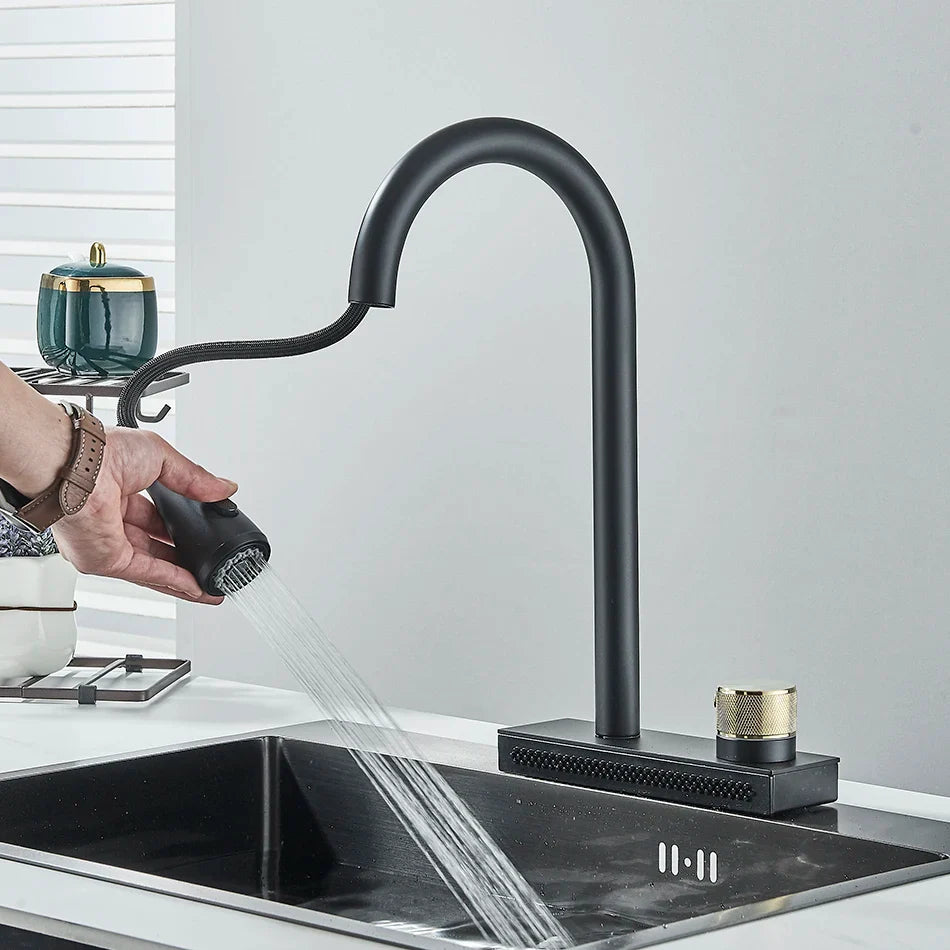 Afralia™ Pull Out Kitchen Faucet with Multiple Water Outlets