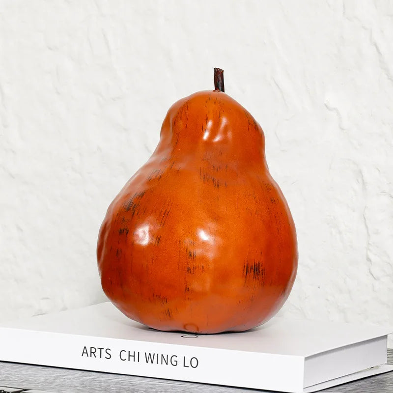 Afralia™ Resin Pomelo & Pear Abstract Sculpture Decor for Home Ornament
