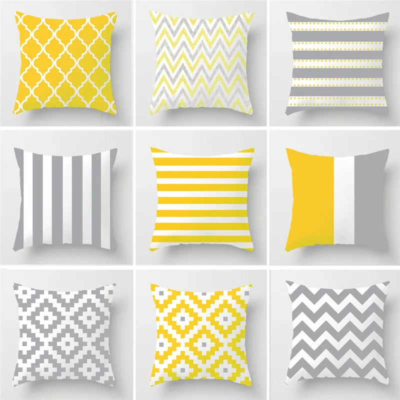 Afralia™ Geometric Stripe Pillowcase for Modern Home Decor