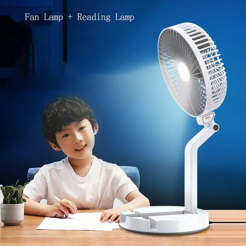 Afralia™ LED Desk Lamp with Fan, Reading Light, Bedside Table Lamp