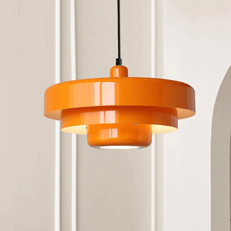 Afralia™ Medieval Orange Pendant Chandelier for Dining Room and Restaurant Lighting