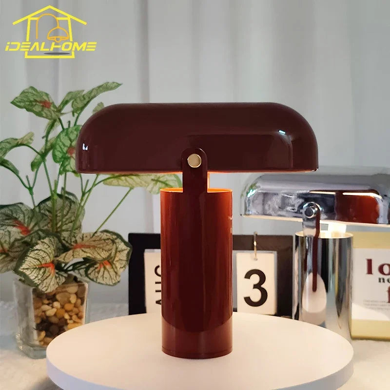 Afralia™ LED Rechargeable Table Lamp Touch Switch Minimalist Modern Light for Bedroom, Living Room